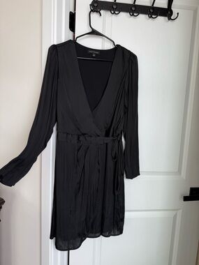 Banana Republic Black Wrap Dress